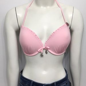 NWT H&M Swim Wear Push Up Bra Medium Lift Pink 34D